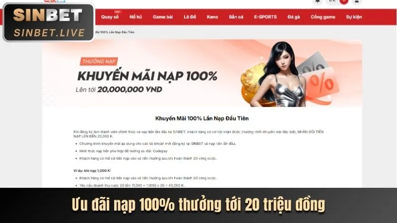 Nạp tiền qua ngân hàng địa phương